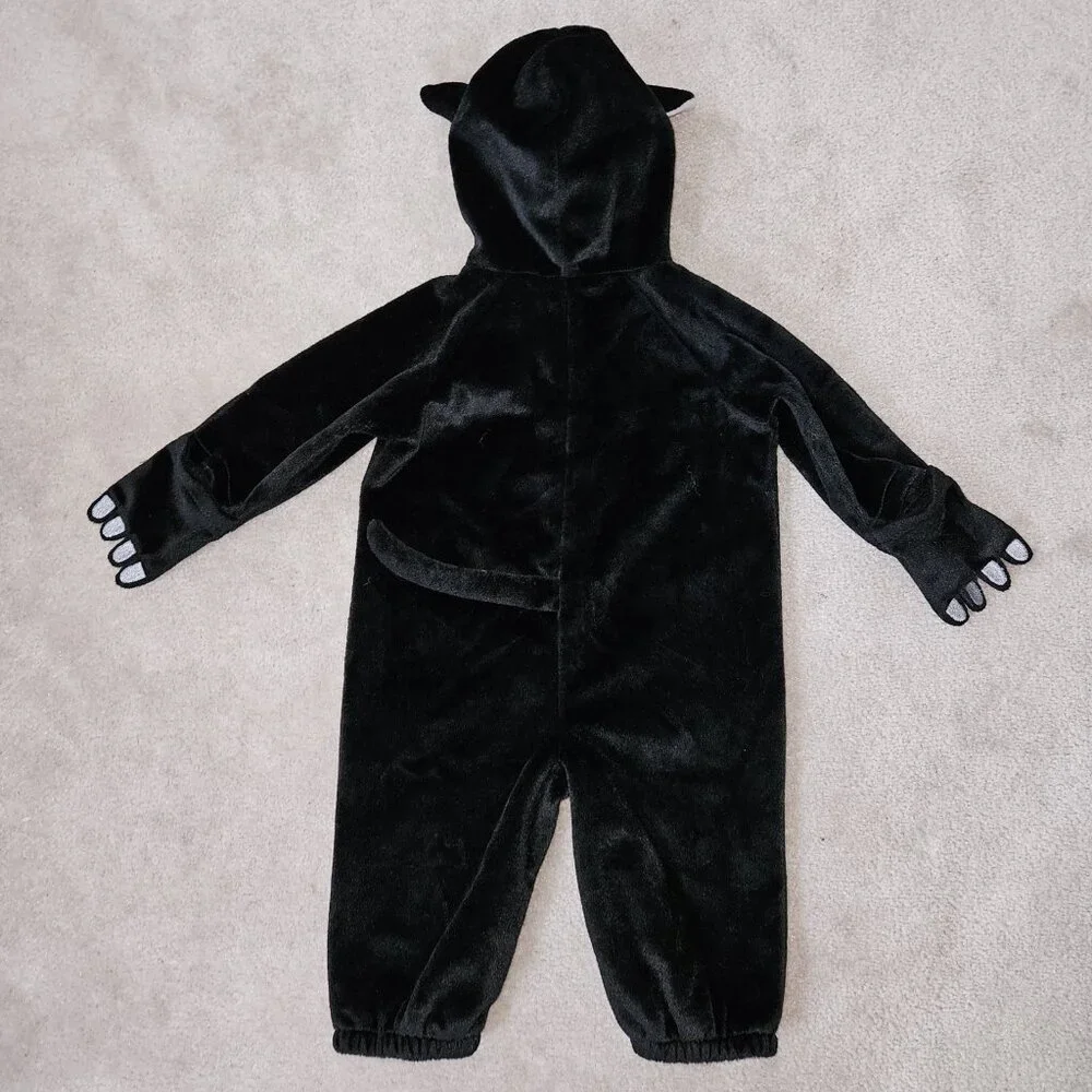 Old Navy Black Cat Kitty Hooded Halloween Costume Baby 3-6 Months